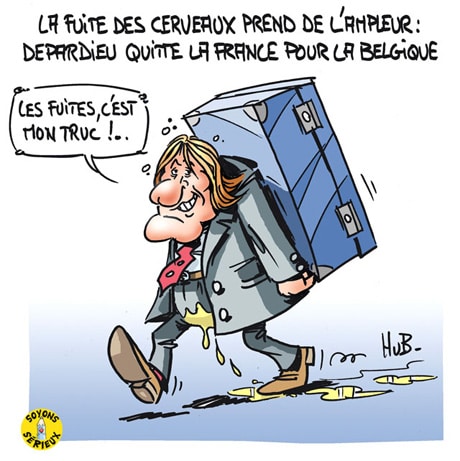 Depardieu quitte la France pour la Belgique